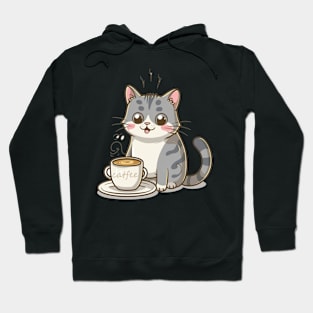 Cat coffee cute kitten Catfee Hoodie